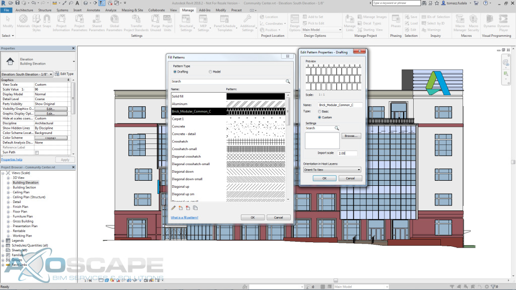 Fill pattern dialog enhancements